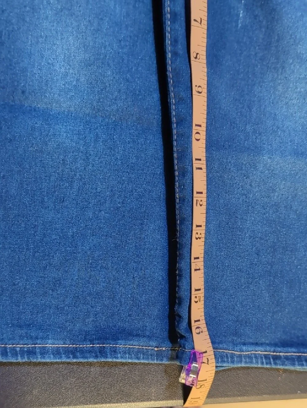 Women's /Men's Dark Blue Denim Jeanshorts - Classic Straight Fit Size 5xl